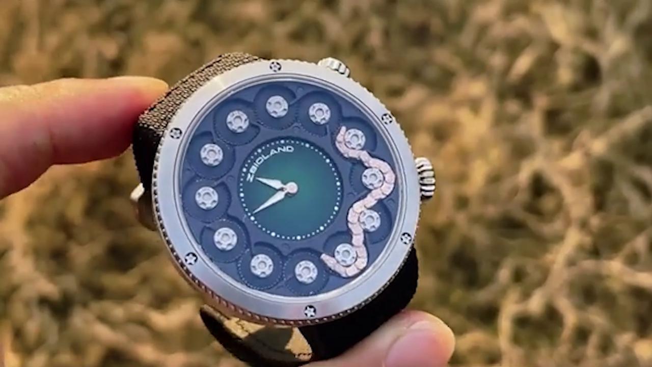 Watch has a snake inside for Chinese Year of the Zodiac