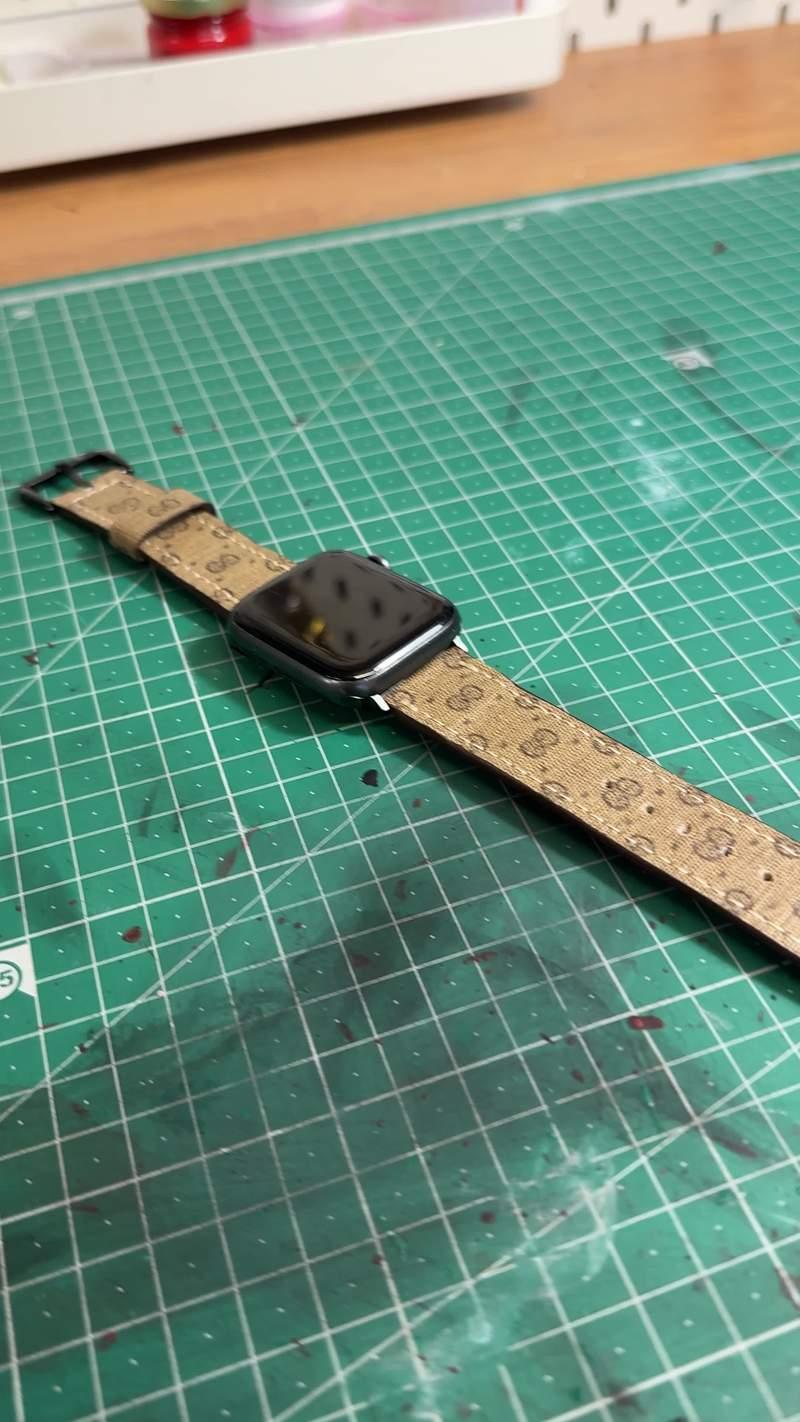 Transforming a Vintage Gucci Bag into a Stylish Apple Watch Band